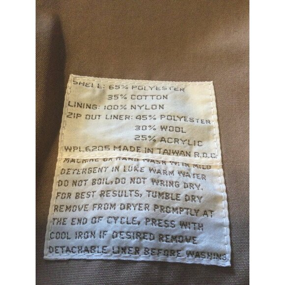 Vintage Saxton Hall Womens Trench Coat Size 10 Detachable Liner Belt Tan Neutral - Picture 5 of 14